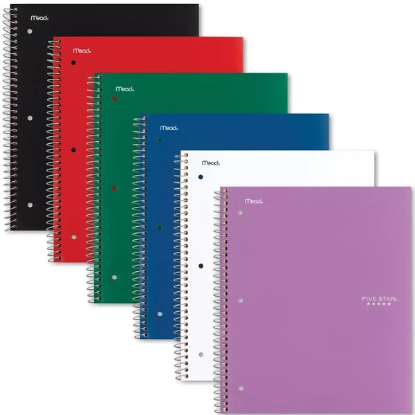 Five Star College Ruled Notebook 3 Subject